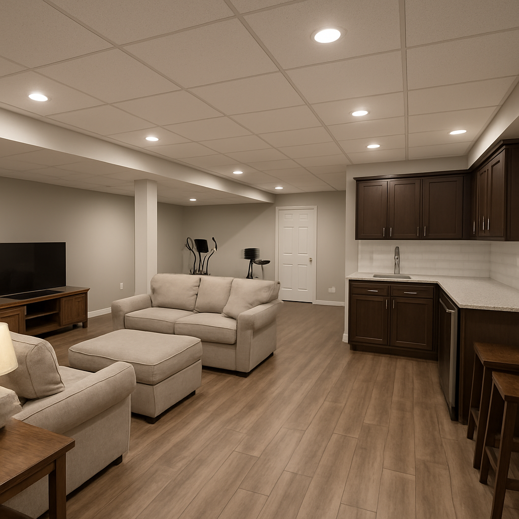 Basement family room